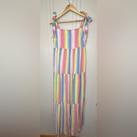 Draper James Multicolor Striped Maxi Dress - Picture 2 of 12